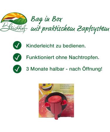  Bleichhof BLEICHHOF Quince Juice Direct Juice Vegan Bag-in-Box (1 x 5 L) - Buy Online on GoSupps.com