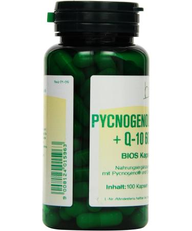 Bios Pycnogenol 30 mg & Coenzyme Q10 60 mg - 100 Capsules | International Shipping Available - Buy Online on GoSupps.com