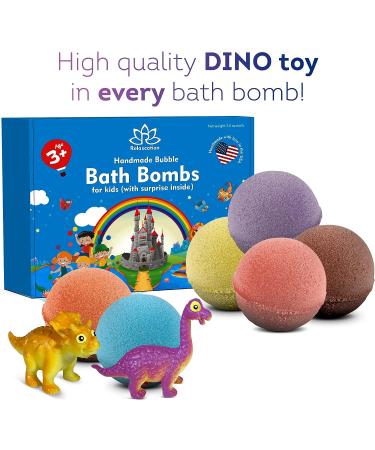 Easter Bath Bombs for Kids with Dino Surprise Toys | Colorful Bubble Bath Bombs Made in USA - Buy Online on GoSupps.com