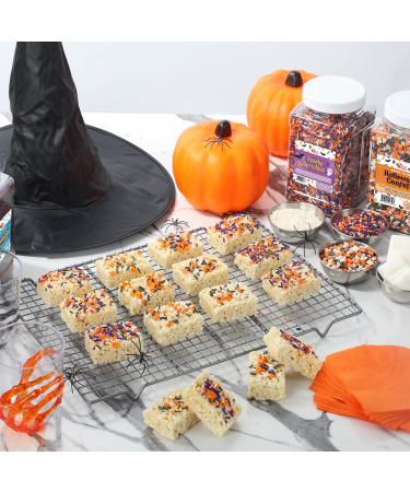 Halloween Sprinkles 1.6 LB - Orange, Black, Purple & White Jimmies - Bulk Sprinkles - Buy Online on GoSupps.com