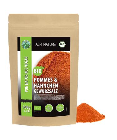 Alpi Investment OOD Alpi Nature Organic chip seasoning salt 500 g organic chicken seasoning salt frza salt ingredients from KBA seasoning mix for marinades and rubbing without artificial additives