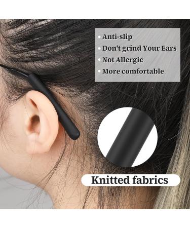 Prasacco Silicone Glasses Covers - 6 Pairs (12 Pieces) Anti-Slip Ear Cushions for Sunglasses & Reading Glasses - Comfortable & Decorative - Black - Buy Online on GoSupps.com