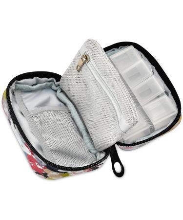 Buy Cartoon Horses Pill Pouch Bags - Small Medicine Purse with 8 Compartments for Daily Pill Organization - Ship Worldwide - Buy Online on GoSupps.com