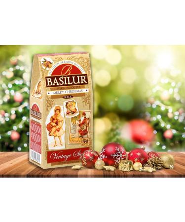  sarcia.eu BASILUR Merry Christmas - black tea Ceylon leaves with the addition of apples ginger and vanilla 85 g 1 pack - Buy Online on GoSupps.com