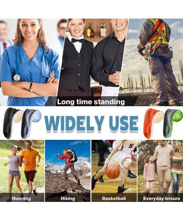 2 Pairs 4D Constant Temperature Comfort Starter U-Shape Insoles | Memory Foam Inserts with Strong Arch Support | Black & Grey 45-46 - Buy Online on GoSupps.com