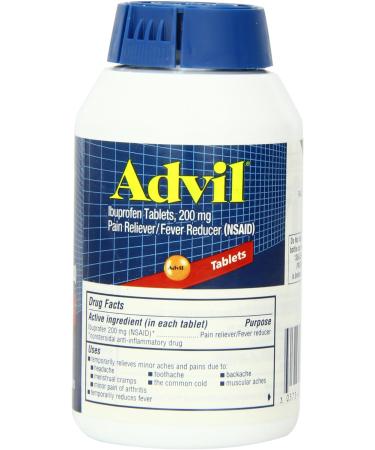 Advil Pain Reliever 200mg (360 Tablets) - Fast-Acting Fever Reducer - Buy Online on GoSupps.com