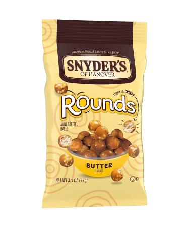 Snyder's of Hanover Butter Rounds Pretzels - 3.5 Oz Round Butter Snacks - Buy Online on GoSupps.com