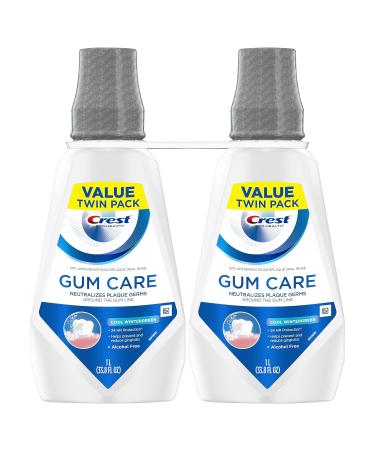 Crest Pro-Health Gum Care Mouthwash Cool Wintergreen CPC Antigingivitis/Antiplaque Oral Rinse 1L (33.8 fl oz) Pack of 2 Alcohol Free for Adults - Buy Online on GoSupps.com