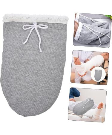 Healifty Nursing Warm Black Thermal Socks for Men - Breathable Foot Care Sock Cover (Grey, 38x24x1cm) - Buy Online on GoSupps.com