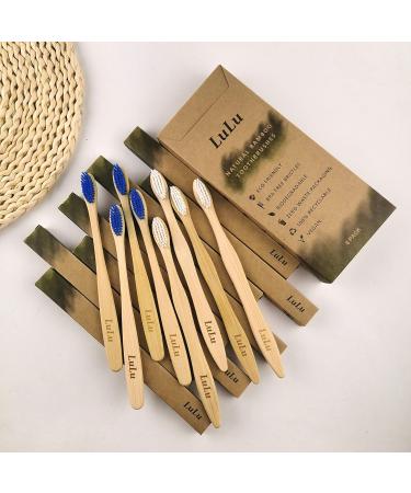 Natural Bamboo Toothbrush | Eco-Friendly Charcoal Bristle for Oral Care | Organic Medium Soft Bristles - Buy Online on GoSupps.com