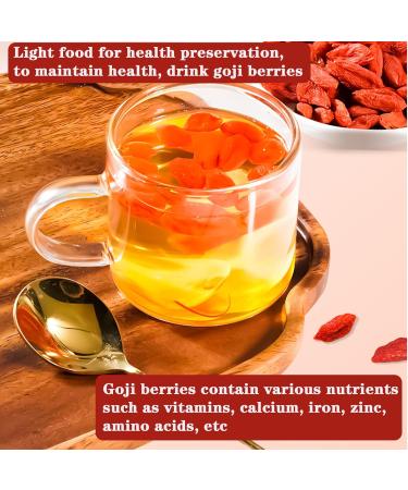 Goji Berries 14.1OZ/400g Wolfberry Special Grade Goji Berry Dried Fruit Berry Whole & Large No Sulfur No Addition Great for Drinks Snacks Beverages  - Buy Online on GoSupps.com
