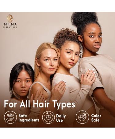 Castor Oil Shampoo & Conditioner Set for Hair Growth | Rosemary & Peppermint | Anti-Hair Loss | Strengthen & Shine | 16 fl oz - Buy Online on GoSupps.com