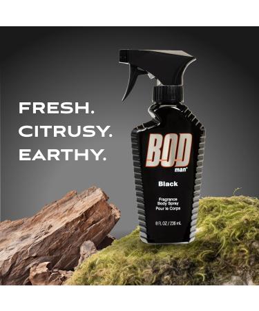 BOD man Fragrance Body Spray Black 8 fl oz (Pack of 2) Black 2 pack - Buy Online on GoSupps.com