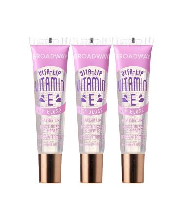 Broadway Vita-Lip Clear Lip Gloss 0.47oz/14ml (3PCS - Vitamin E)