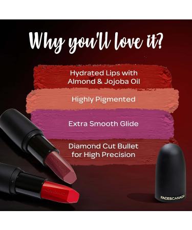 FACESCANADA Weightless Matte Lipstick in Divine Mauve 17 - 4gm - Buy Online on GoSupps.com