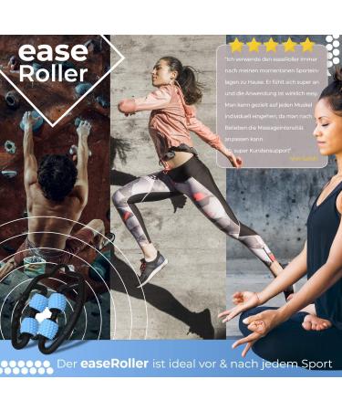 Ease Zone Muscle Massage Roller - Anti-Cellulite Self-Massage Device for Legs Thighs Calves Neck & Arms - Trigger Point & Fascia Relief - Buy Online on GoSupps.com