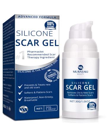 Scar Gel silicone scar gel from C-Section, Stretch Marks, Acne, Surgery, Effective for both Old and New Scars White