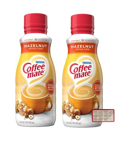 My Sunshine Coffee Creamer Bundle - Includes Two (2) 16 fl oz Bottle of Coffee Mate Hazelnut and One Authentic CureCor Collective Sticker!