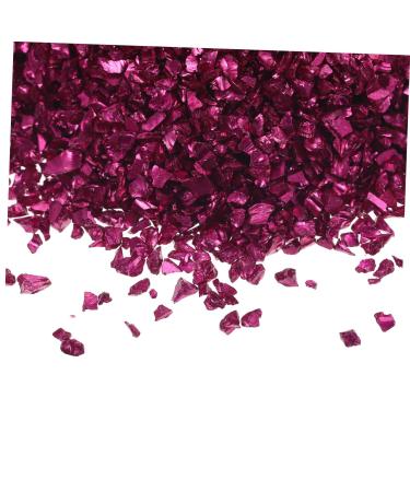 1 Glass Chip Nail Jewels Rhinestones Glass Epoxy Fillers Chips in Bulk Crushed Glass Ornaments Small Nail Art Rhinestones Polymer Clay Mat Nails Gems Bottle Accessories Irregular 0.5X0.3cm Rosy