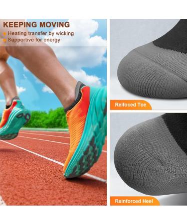 Shop Kemisant Women's Sneaker Socks - 6 Pairs of Breathable Sports Socks (Black/Fog Blue) | Perfect for Football Sizes 39-42 - Buy Online on GoSupps.com