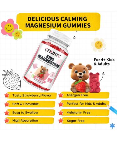 Magnesium Glycinate Gummies for Kids & Iron Gummies Supplement for Women Kids - Buy Online on GoSupps.com