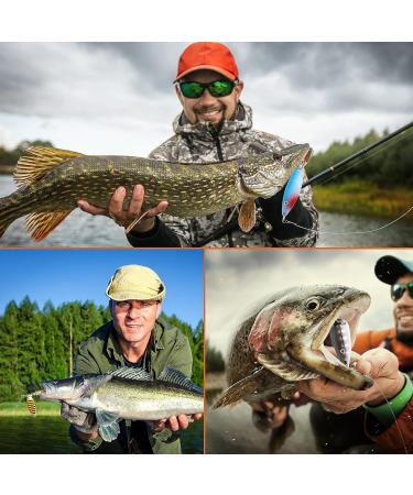 100 Pcs Fishing Lures Spinner Baits Metal Trout Spinners Kit + Tackle Box - Salmon Bass Walleye Crappie - Buy Online on GoSupps.com