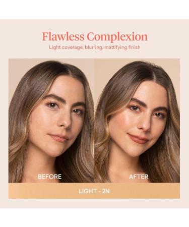 Ilumina CC Creamy Compact SPF 50+ Refill by Sofia Vergara - Mineral Sunscreen & Cream Foundation Balm for All Skin Types - Blurring Matte Light Coverage - Water Resistant 10g (2N Light Beige - Buy Online on GoSupps.com