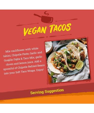 Gran Luchito Mexican Chipotle Refried Beans 15oz (Pack of 6) - Vegan, Non-GMO, Microwavable Pouch - Buy Online on GoSupps.com