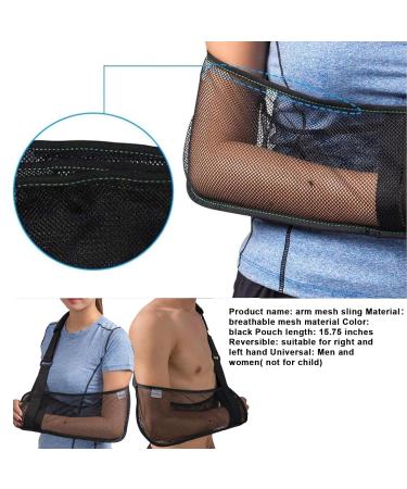 Mesh Arm Shoulder Sling | Adjustable Medical Shoulder Immobilizer for Torn Rotator Cuff Injury | Unisex Shower Sling for Elbow & Wrist | Right & Left Arm Support - Buy Online on GoSupps.com