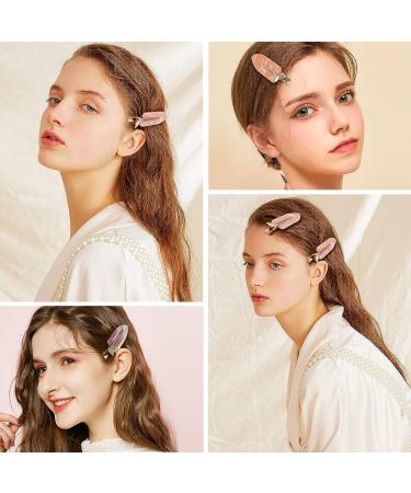 PAPARELA 10PCS Sweet Style No Bend Hair Clips | Acrylic Resin Flat Bangs Clips for Women and Girls - Buy Online on GoSupps.com