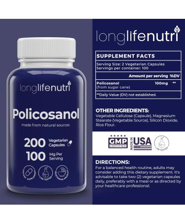 LongLifeNutri Vitamin K2 MK-7 100 mcg & Policosanol 100 mg Bundle 120 Veg Capsules + 200 Veg Capsules Up to 4-Month Supply Bone & Heart Wellness Support Lab Tested Non-GMO Made in USA - Buy Online on GoSupps.com