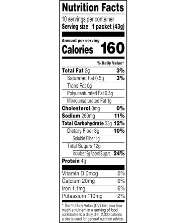 Instant Oatmeal Maple Sugar 10 Pk - Buy Online on GoSupps.com