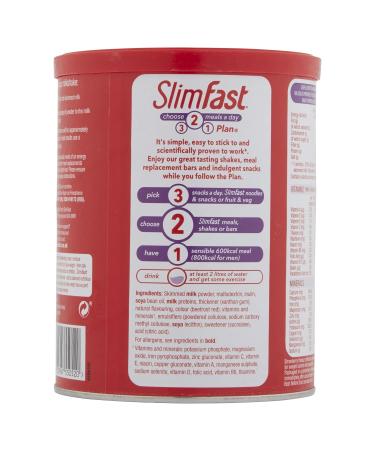 Slim-Fast Summer Strawberry Milkshake Powder - 12 Servings (438g) - 15.45 Ounce - Buy Online on GoSupps.com