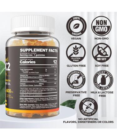 NEVISS Sugar Free L-Tyrosine L-Theanine Gummies 120 Counts + Sugar Free D3 5000IU K2 Gummies 120 Counts - Buy Online on GoSupps.com