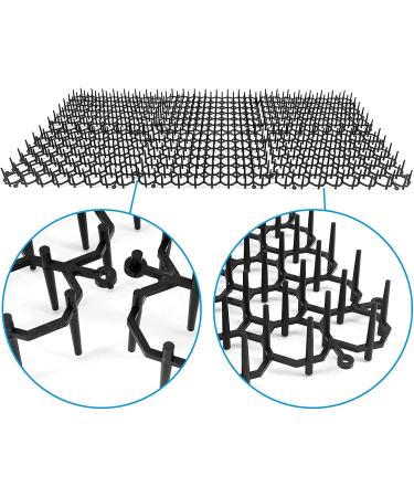 JINZOFLY Cat Scat Mat with Spikes - 12 Pieces, 7.96.1Inches - Pet Scat Mat for Garden & Fence - Buy Online on GoSupps.com