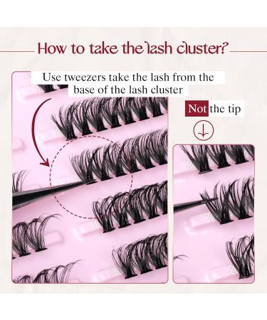 Individual Wispy Cluster Eyelash Extensions | Goddvenus Mixed Cluster Lashes - 2 Styles - Buy Online on GoSupps.com