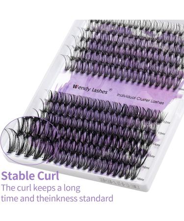 240PCS D Curl 0.07mm 20D/30D Mixed Cluster Lash Extension Kit | DIY Eyelash Extensions | Wide Stem Individual Lashes 12-16mm | RR-12-16mm Clusters-20D+30D-0.07-D - Buy Online on GoSupps.com