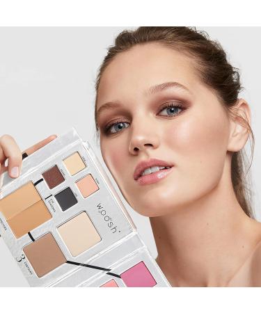 Woosh Beauty Fold Out Face Palette - All-in-One Travel Makeup | Neutral Cream & Powder (#2 Medium Light - Buy Online on GoSupps.com