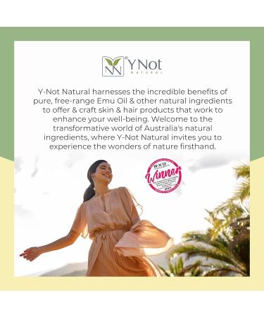 Y NOT Natural Ultraine Australian Emu Oil 60ml - Fragrance-Free Luxury Moisturizer for Skin Hair Nails & Scalp - Hospital Quality - Buy Online on GoSupps.com