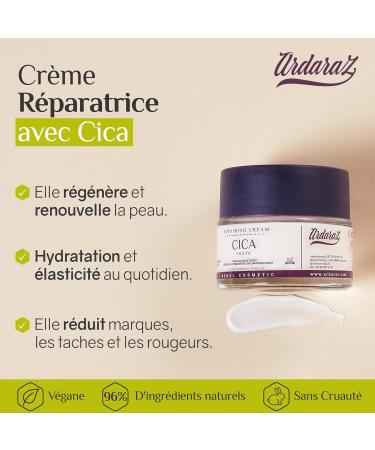 Ardaraz Moisturizing Face Cream with Centella Asiatica and Olive Oil. Anti-Wrinkle Cream for Women Repairs and Softens the Skin. 50 ml - Buy Online on GoSupps.com