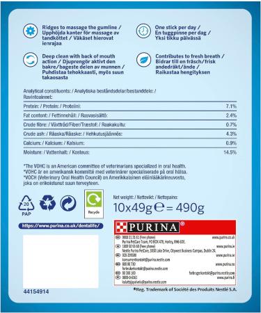 DENTALIFE Small Dog Treat Dental Chew 30 Stick Pack of 2 - Buy Online on GoSupps.com