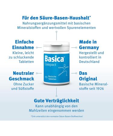 basica Compact Alkaline Tablets - 120 Pieces | Premium pH Balance Supplement for Energy & Well-being - International Shipping - Buy Online on GoSupps.com