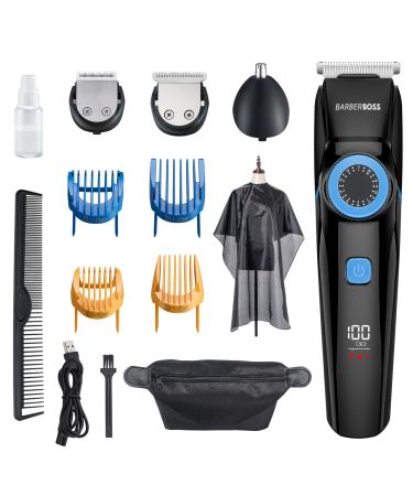 Barberboss Beard Trimmer Men & Hair Clippers Men Nose Trimmer Men Mens Grooming Kits Waterproof-QR-6052