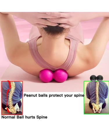 Massage Lacrosse Peanut Balls for Myofascial Release and Pain Relief - Perfect for Deep Tissue Massage, Trigger Point Therapy, and Yoga - Buy Online on GoSupps.com