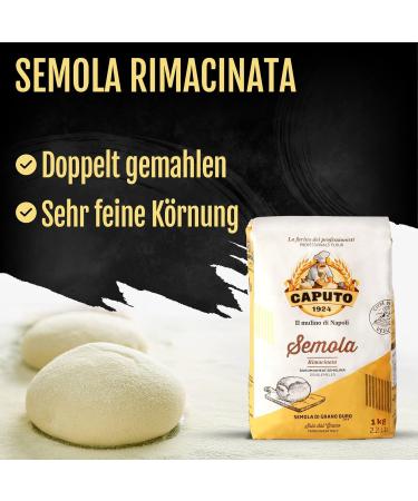 Buy DELICRET 6x1kg Caputo Semolina - Premium Durum Wheat Semolina for Baking & Cooking - International Shipping Available - Buy Online on GoSupps.com