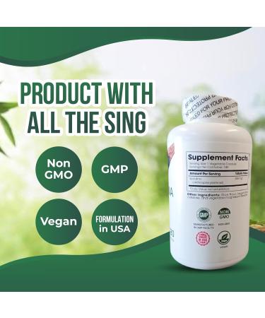 Natural Spirulina Capsules Super Green Powder Supplement | Spirulina Powder Nutri Flow Superfood 500mg | Non-GMO Vegan Vegetable Rich in Vegan Protein 180 Capsules - Buy Online on GoSupps.com