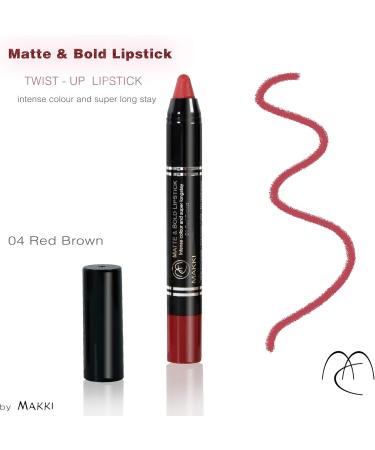  Makki Makki bold matte lipstick - Intense color - Velvet finish - Up to 18-hour wear - Smudge-proof - Feather-free - Smooth and glides on - Contains crushed pigments - Buy Online on GoSupps.com