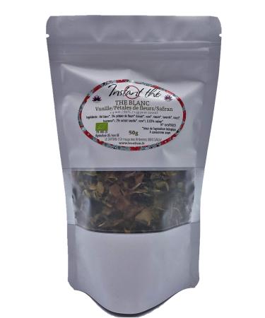 White tea Vanilla-Flower-Saffron 50 g 35 cups certified BIO