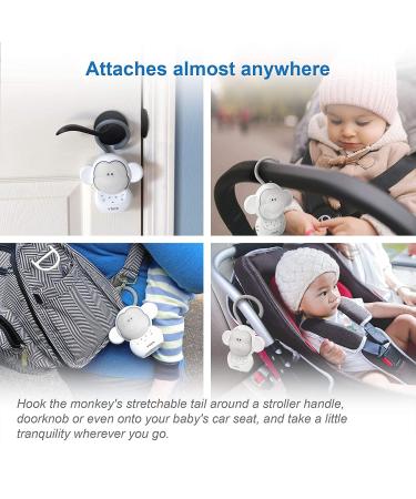 VTech Myla The Monkey Baby Sleep Soother - White Noise Sound Machine with Soft Ambient Sounds, Melodies, Night Light - 1 Count - Buy Online on GoSupps.com