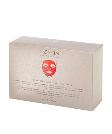 MZ SKIN Vitamin C & E Infused Treatment Face Mask - 5 Masks for Radiant Skin with Green Tea & Liquorice Extract - Shop Now - Buy Online on GoSupps.com